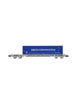Wagon plat Sgss SNCF Novatrans + container P&O Ferrymaster