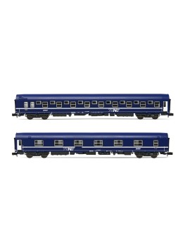 Set of 2 SNCF T2 sleeping carriages era IV/V