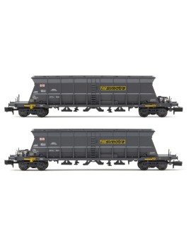 Set of2 SNCF Faoos coal hopper wagons SIMOTRA