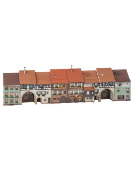 Set of 6 old town relief...