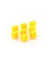 Set of 8 yellow community bins