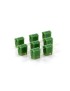 Set of 8 green community bins