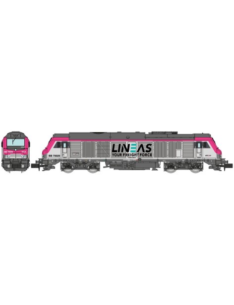 LINEAS BB 75025 locomotive pink era VI