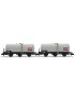 Set of 2 SNCF 3 axles tank wagons AVIA era IV