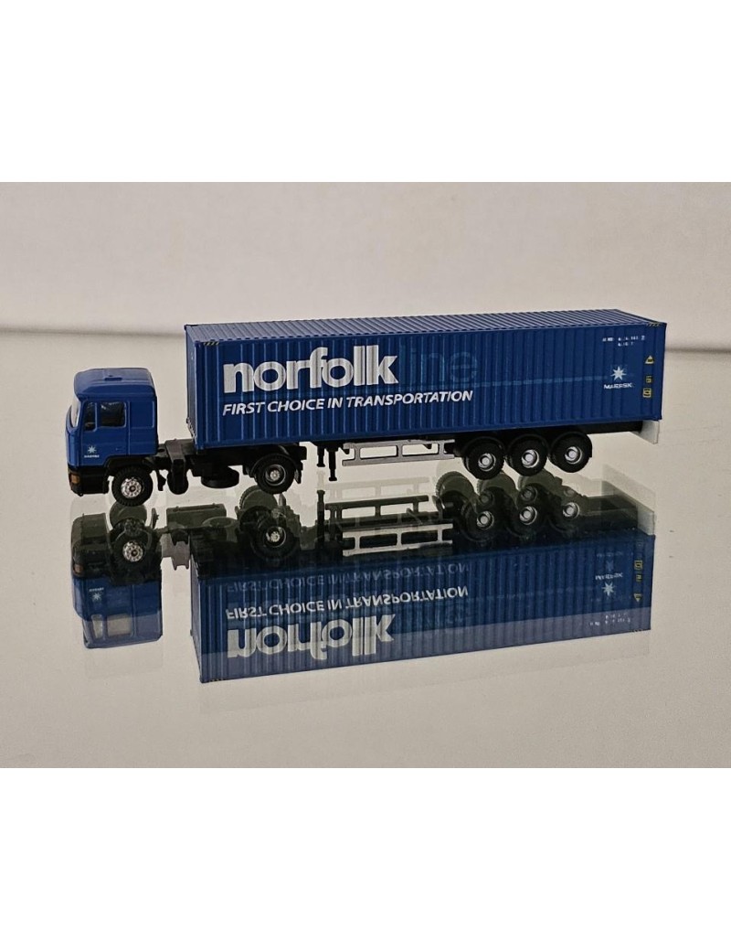 MAN F90 truck + Norfolkline container semi-trailer