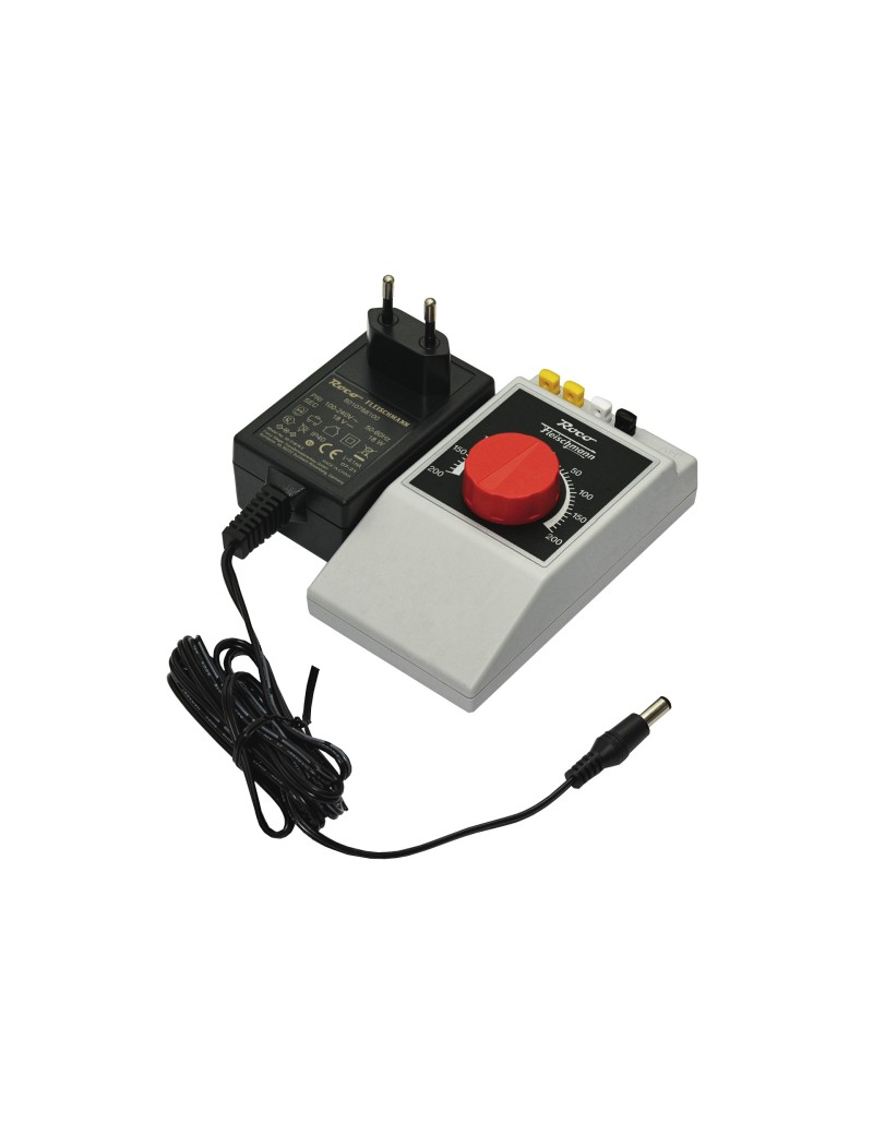 Train controller and plug-in power supply