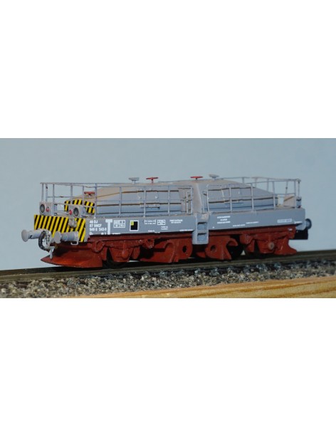 SNCF snow plug wagon Flanger 80 type Besançon shed.