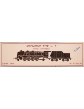 SNCF 141 R steam locomotive in kit