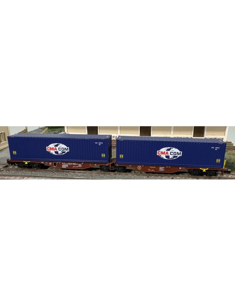 Sggmrss 80 container double wagon CGA-CGM