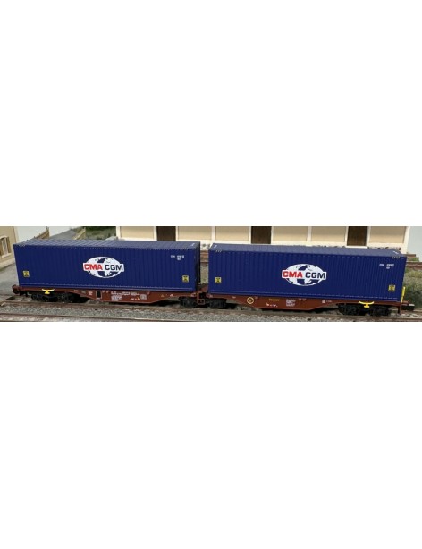 Sggmrss 80 container double wagon CGA-CGM