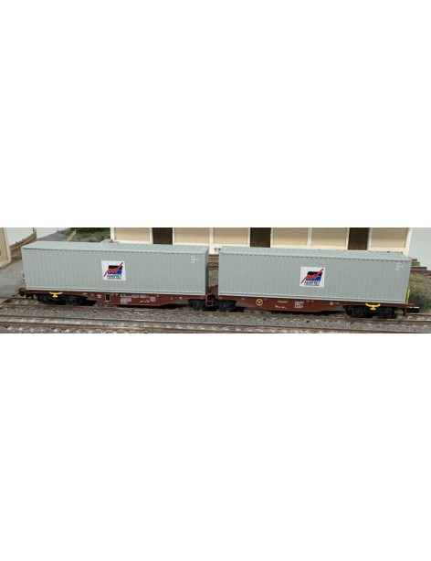 Sggmrss 80 container double wagon MARFRET