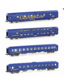 Set N°1 de 4 voitures City Night Line