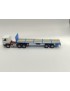 Kit flat semi-trailer with back