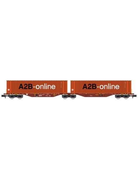 TOAUX Sggmrss 90 wagon + 2 containers 45' A2B-online