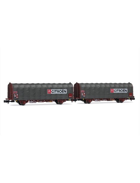 Set de 2 wagons bâchés K70 Kijls SNCF Citroën