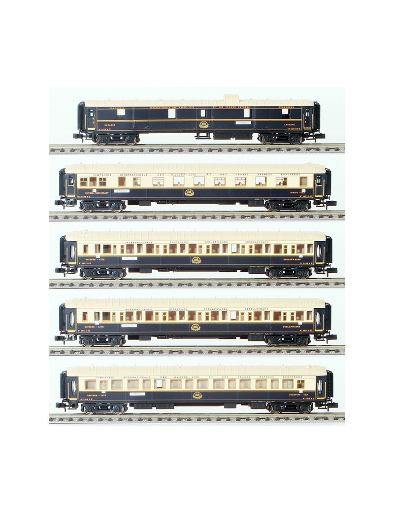 Set of 5 CIWL "Ostend-Wien" coaches