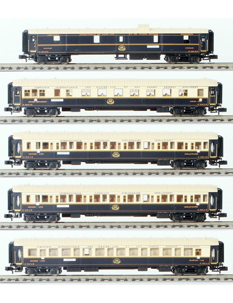 Set of 5 CIWL "Ostend-Wien" coaches