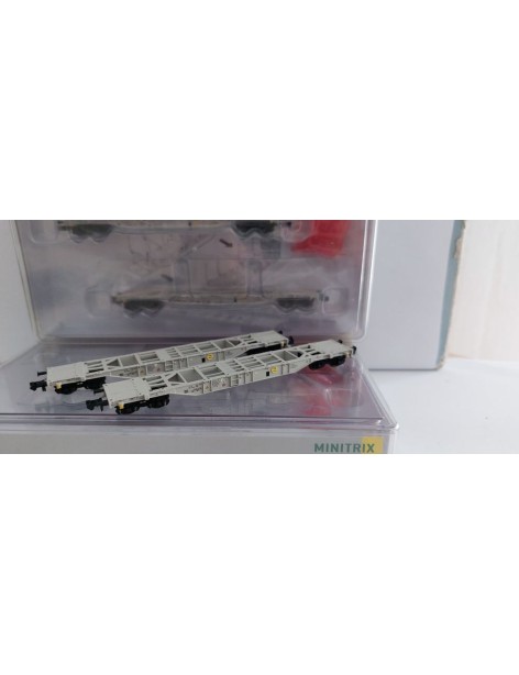 Set of 2 AAE Cargo Sgns flat wagons KLV