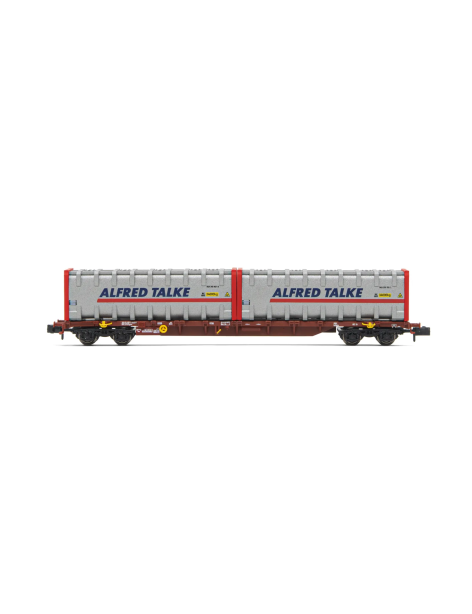 FS Sgnss flat wagon + ALFRED TALKE bulk containers