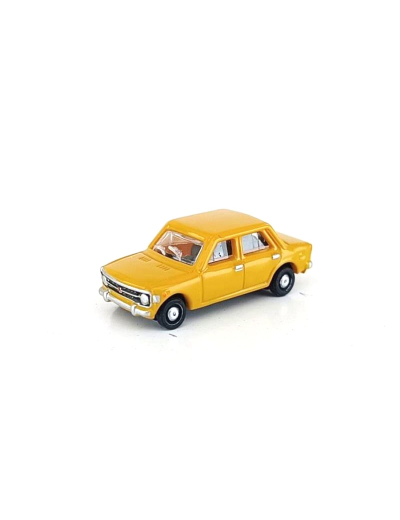 Yellow Fiat 128