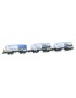 Set of 3 SBB Uacs cement silo wagons Holcim