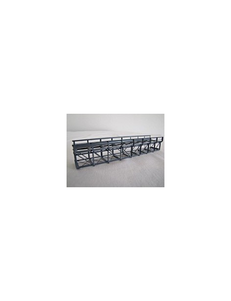 Single track inferior deck metal bridge 15 cm