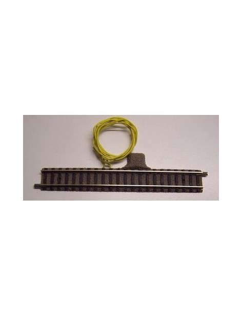 Rail droit 111 mm avec fils d'alimentation