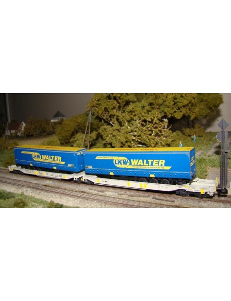 Wascosa double wagon with Walter semi-trailers